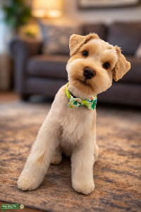 Wheaten Parti Mega Coat AKC Listing Image